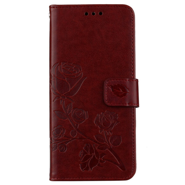 Huawei P Serie Rose geprägt Huawei P10 Lite Handyhülle Leder Mode