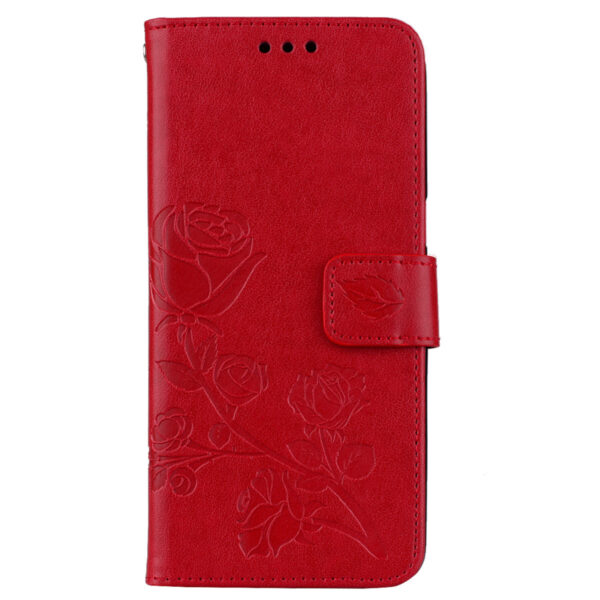 Huawei P Serie Rose geprägt Huawei P10 Lite Handyhülle Leder Mode – Bild 2