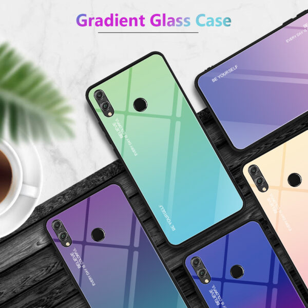 Huawei P Serie TPU + gehärtetes Glas Mode Huawei P20 Lite (2018) Handyhülle Farbverlauf – Bild 4