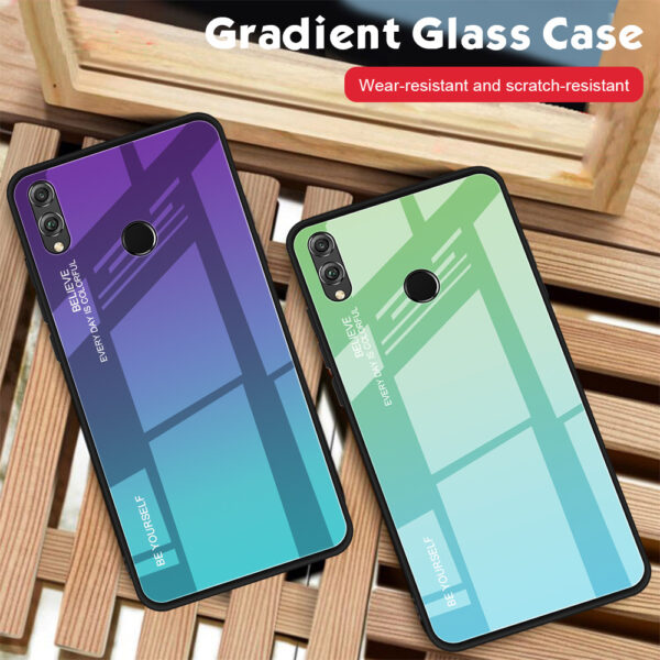 Huawei P Serie TPU + gehärtetes Glas Mode Huawei P20 Lite (2018) Handyhülle Farbverlauf – Bild 5