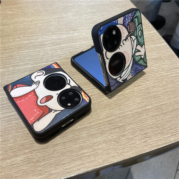 Huawei P Serie Mode Huawei P50 Pocket Pikachu Handyhülle PU – Bild 2