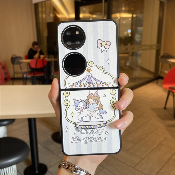 Huawei P Serie Mode Huawei P50 Pocket Pikachu Handyhülle PU – Bild 23