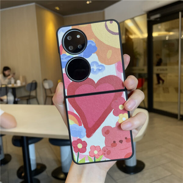 Huawei P Serie Mode Huawei P50 Pocket Pikachu Handyhülle PU – Bild 4