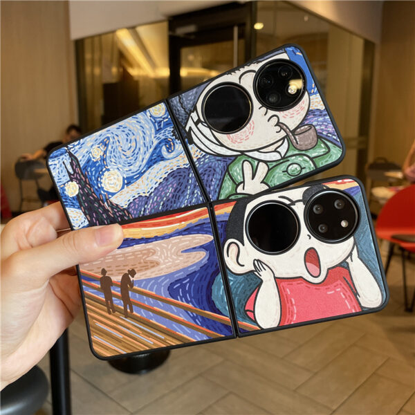 Huawei P Serie Mode Huawei P50 Pocket Pikachu Handyhülle PU – Bild 5