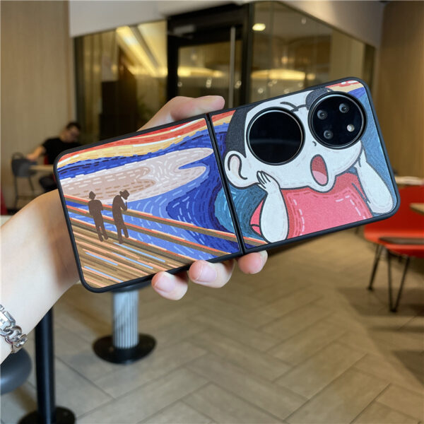 Huawei P Serie Mode Huawei P50 Pocket Pikachu Handyhülle PU – Bild 7