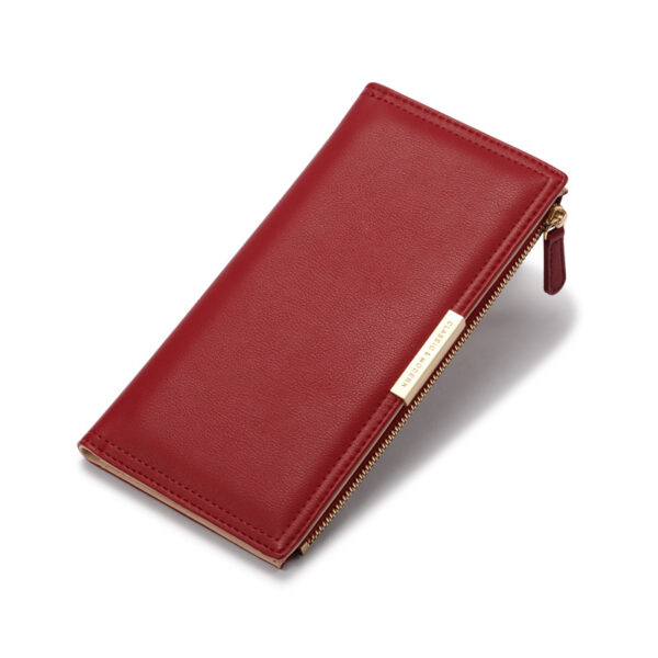 Feytti Geldbörsen und Taschen Universal PU Mode Einfarbig Geldbörse – Bild 2